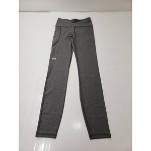 Under Armour HeatGear Womens Leggings Yoga Pants High-Rise Compression Grey XS